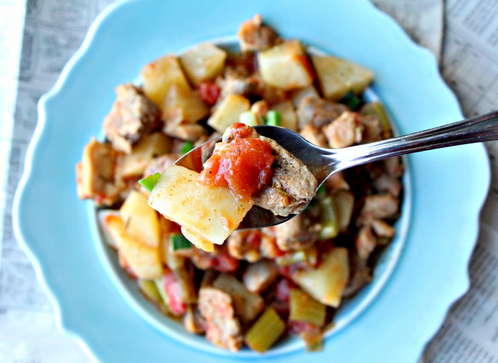 Filipino Braised Pork and Potato Stew (GF, Soy-Free, Oil-Free)