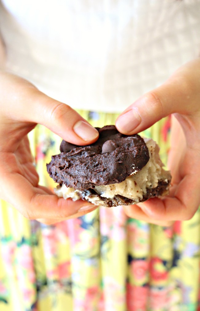 Choco-Banana “Nice” Cream Sandwiches (Grain Free, Vegan, Refined-Sugar Free)