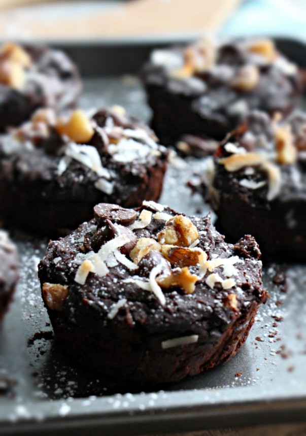1- Blender Turtle Black Bean Brownies (GF, Refined Sugar Free, Vegan)