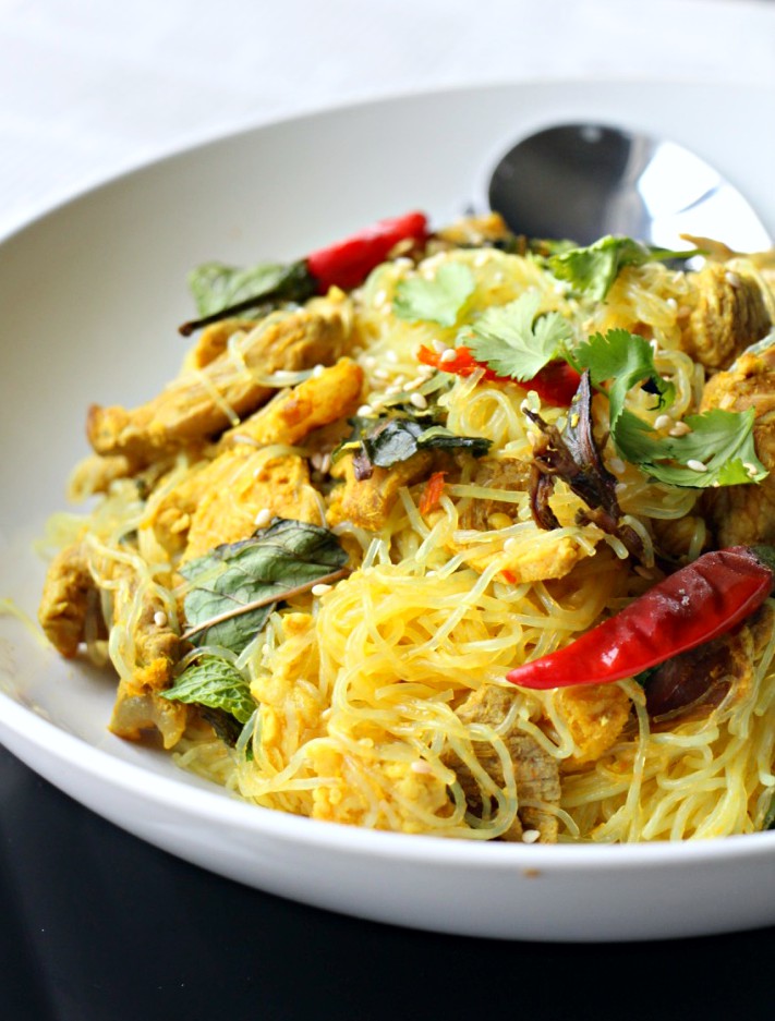 MasterChef Recipe: Thai Vermicelli with Lemongrass & Pork (GF, Oil-Free)