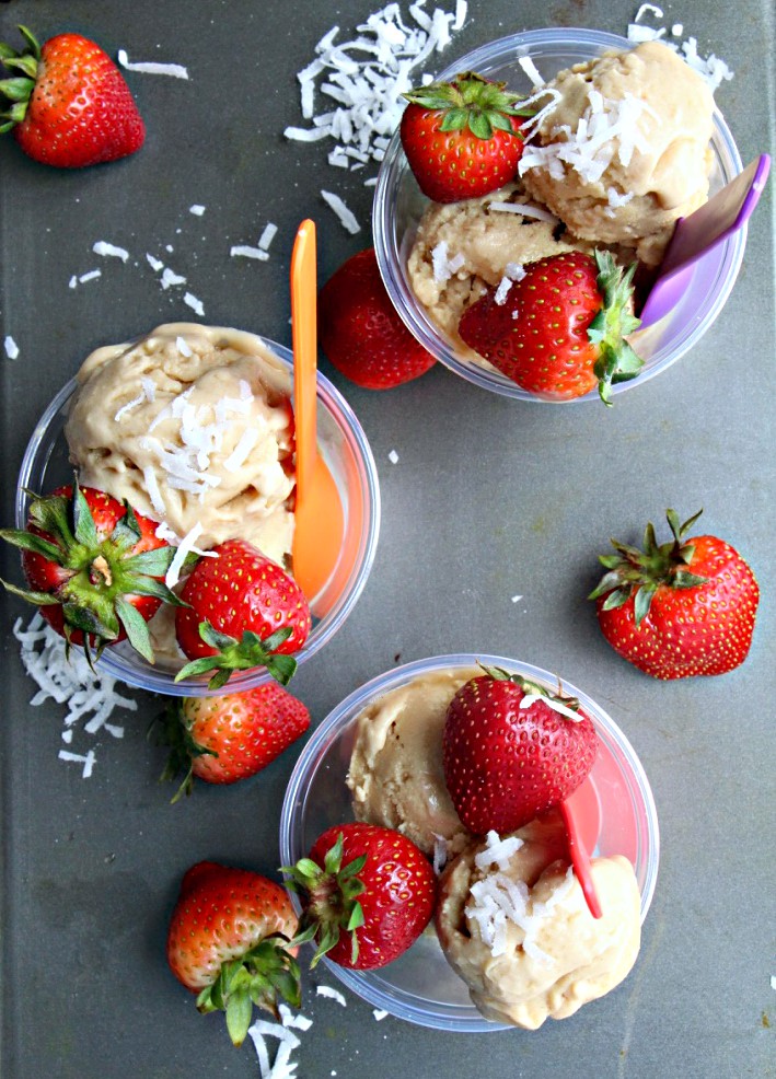 4-Ingredient Coconut Frozen Yogurt (Vegan, No-Churn)
