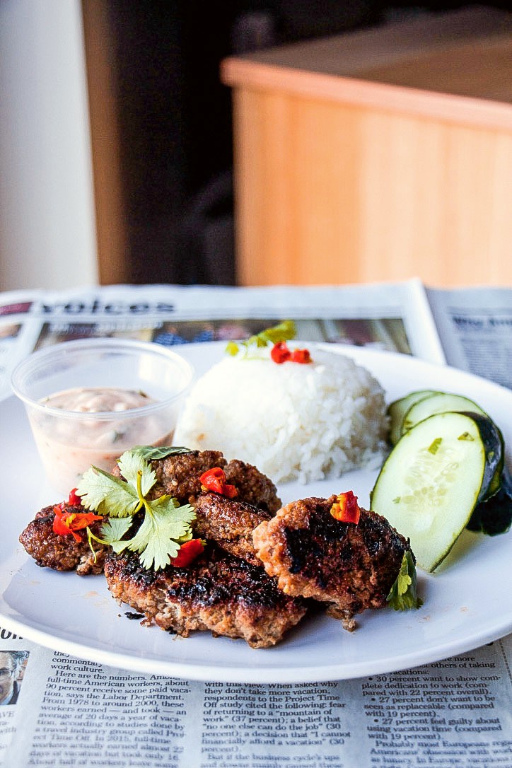 Thai Koftas and Vegan Red Curry Tzatziki (Paleo, GF, Oil-Free, Nut Free)