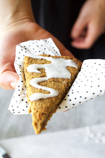 Vegan Maple Gingerbread Scones (GF, DF, Oil-Free, Refined Sugar Free)