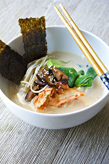 Creamy Soy Milk Ramen (GF, Vegan, Vegetarian)