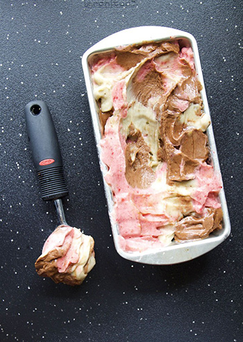 4 Ingredient Neapolitan Nice Cream (Sugar Free, Vegan, Paleo, GF, DF)