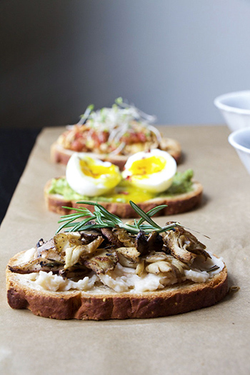 Dinner For Breakfast Toast 3 Ways (GF, Vegetarian, Vegan)