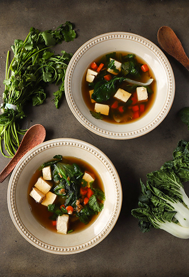 15 min Chinese Tofu Soup (Gluten-Free)