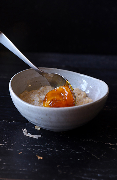 Soy Cured Egg Yolk Oatmeal (Tamago Kake “Oatmeal”)