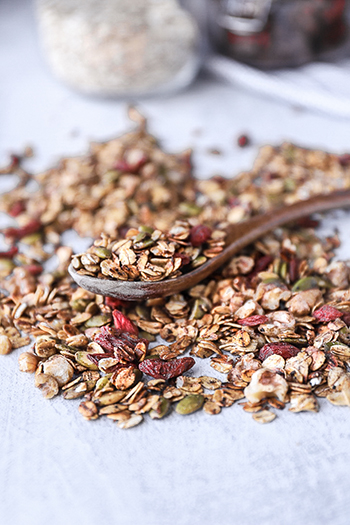 10 min Stovetop Granola (Oil-Free) + Airfryer Version
