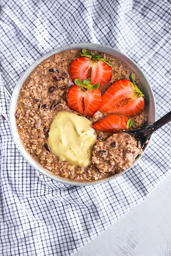Double chocolate overnight oats